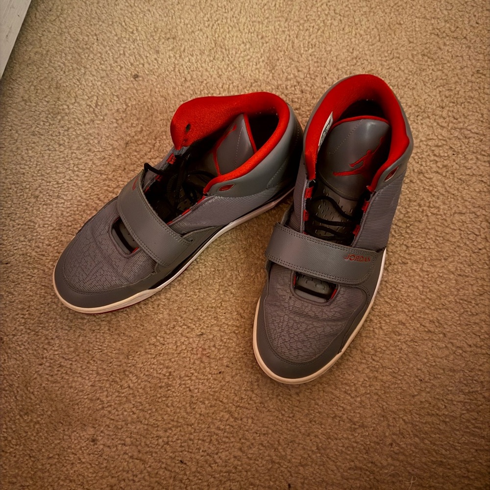 Jordan Fightclub 90s Men's Sneakers in Cool Gray and Red